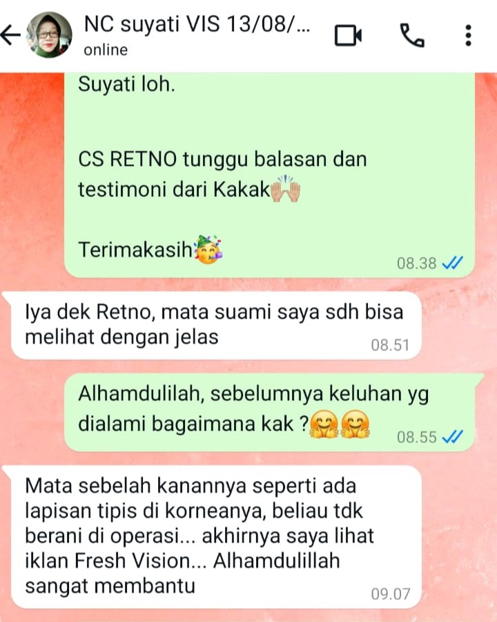 Testimoni Oktober Fresh Vision